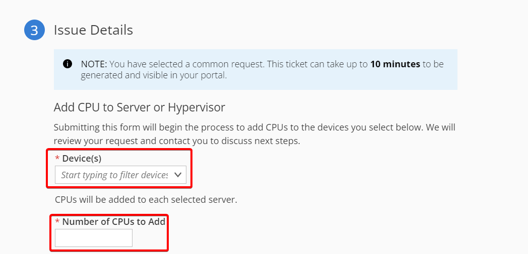 Select the required device from drop-down menu