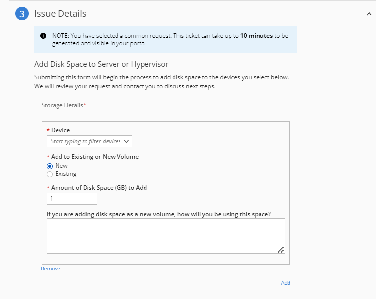 Select required device from drop-down menu